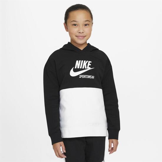 Nike Heritage - Negro - Sudadera Capucha Chica | Sprinter