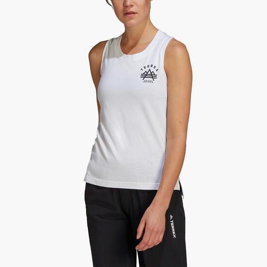 construcción naval Nosotros mismos excursionismo adidas Terrex Graphic - Blanco - Camiseta Trekking Mujer | Sprinter