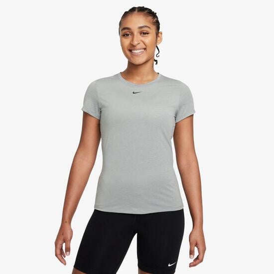 Nike One Slim - Gris Camiseta Fitness Mujer | Sprinter