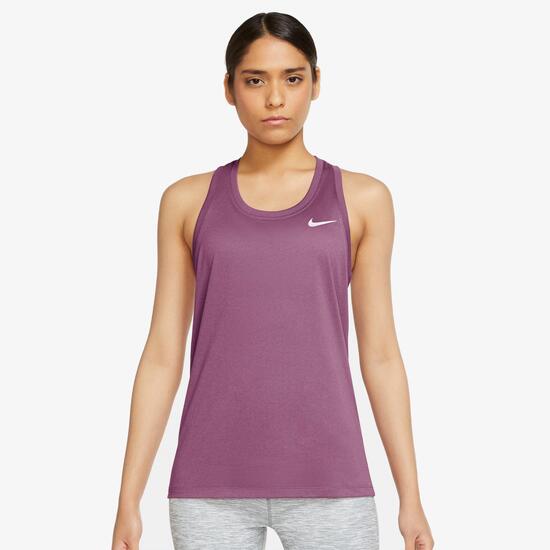 Nike Raceback - Morado - Camiseta Running Mujer | Sprinter