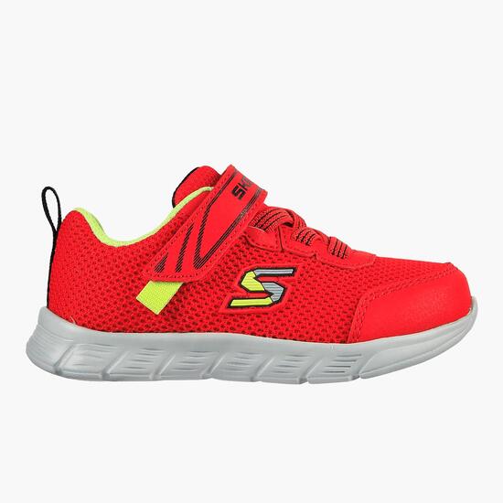 Skechers Comfy Flex - Rojo - Zapatillas Velcro Niño | Sprinter