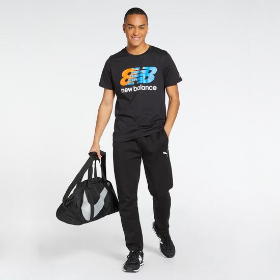 New Balance Heathertech - Negro - Camiseta Running Hombre | Sprinter