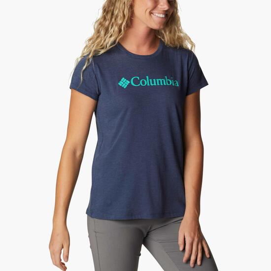 Forma del barco beneficioso En la actualidad Columbia Trek - Azul - Camiseta Trekking Mujer | Sprinter