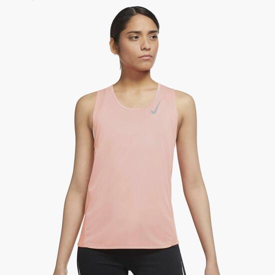 Nike Race - Rosa - Camiseta Running Mujer | Sprinter