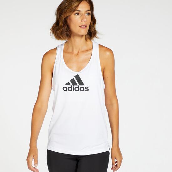 Espectador perdonado dedo índice Camiseta Fitness adidas - Blanco - Camiseta Tirantes Mujer | Sprinter