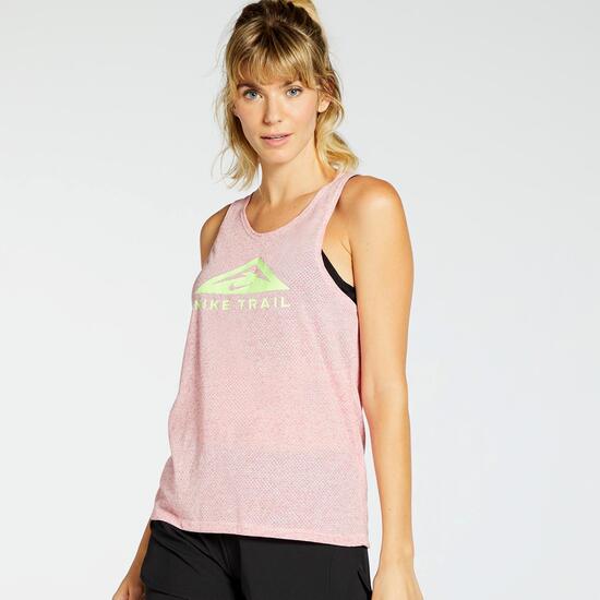 Nike Trail Verde - Camiseta Running Mujer |