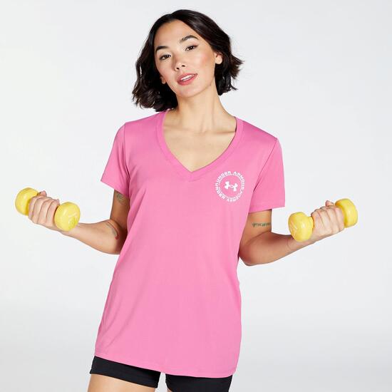 Álgebra estera Terraplén Under Armour Tech Solid - Morado - Camiseta Fitness Mujer | Sprinter