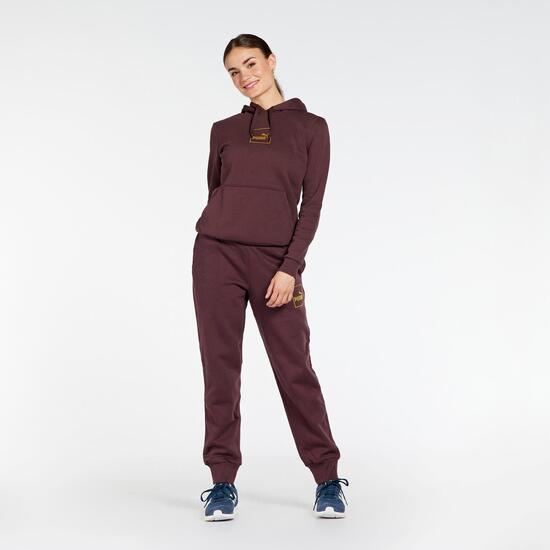 Puma Holiday - Granate - Sudadera Capucha Mujer | Sprinter