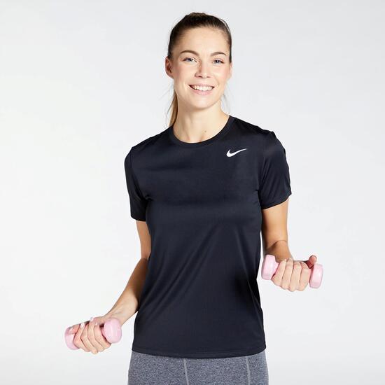 Catarata borde Puede soportar Nike Legend Crew - Negro - Camiseta Running Mujer | Sprinter