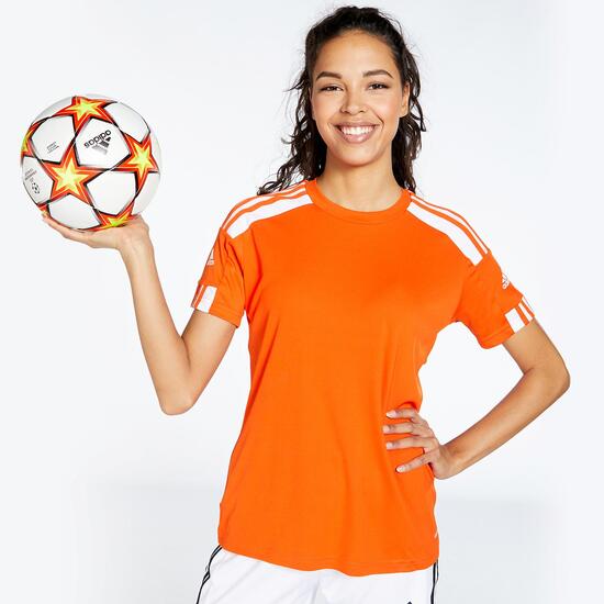 adidas Squadra 21 Naranja - Camiseta Futbol Mujer | Sprinter