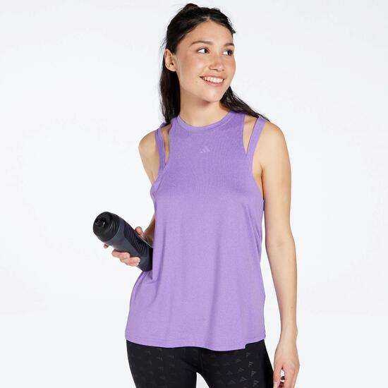 adidas Morado - Camiseta Fitness Mujer Sprinter