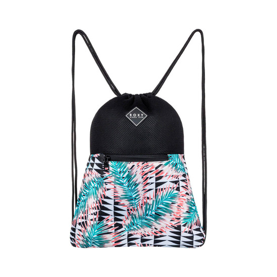 Gymsack Roxy Watery Bright White Geo Palms Gymsack Roxy Watery Bright White Geo Palms