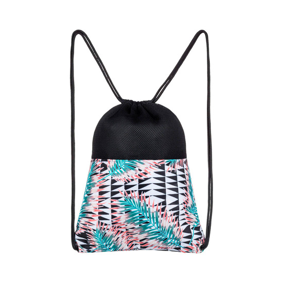 Gymsack Roxy Watery Bright White Geo Palms Gymsack Roxy Watery Bright White Geo Palms