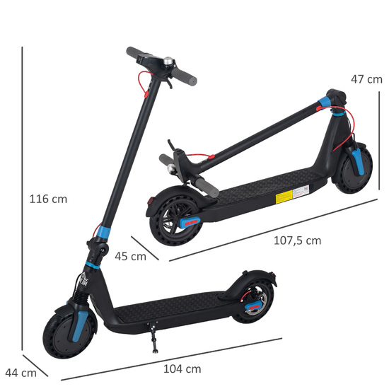 Homcom Patinete Eléctrico Para Adultos Homcom Patinete Eléctrico Para Adultos