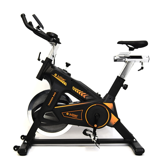 Bicicleta Spinning Thunder Bike Jolitec - Negro/Naranja | Sprinter MKP