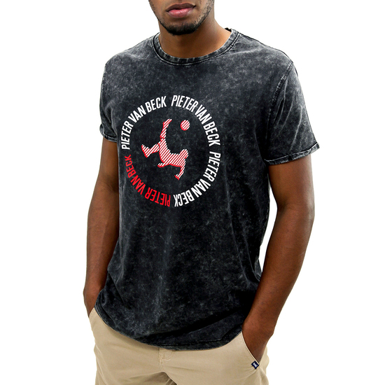 Camiseta Pieter Van Beck Crossbar Black Denim Camiseta Pieter Van Beck Crossbar Black Denim
