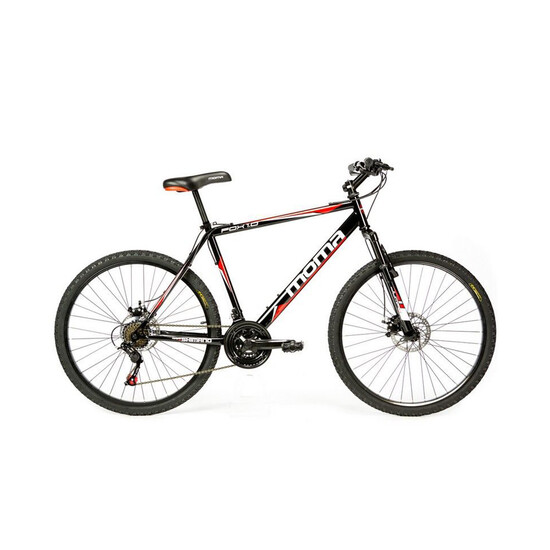 Moma Bikes Bicicleta Montaña Shimano Fox 26", Alu 21v, Doble Freno Disco, Susp. Delant Moma Bikes Bicicleta Montaña Shimano Fox 26", Alu 21v, Doble Freno Disco, Susp. Delant