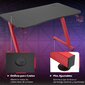 Mesa Gaming Homcom 836-205rd - Vermelho Mesa Gaming Homcom 836-205rd - Vermelho