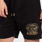 ECKO Pantalón Corto Felpa Negro Hombre