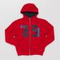 Sudadera Capucha UP BASIC Rojo Marino (2-8)