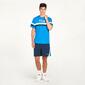 FILA Camiseta Manga Corta Azul Hombre