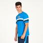 FILA Camiseta Manga Corta Azul Hombre
