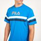 FILA Camiseta Manga Corta Azul Hombre