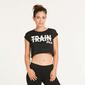 FILA Top Crop Negro Mujer