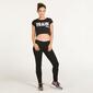 FILA Top Crop Negro Mujer