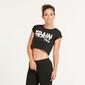 FILA Top Crop Negro Mujer