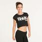 FILA Top Crop Negro Mujer