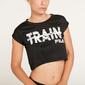FILA Top Crop Negro Mujer