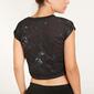 FILA Top Crop Negro Mujer