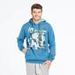 Sudadera Capucha UP BASIC Denim Hombre