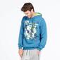 Sudadera Capucha UP BASIC Denim Hombre