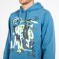 Sudadera Capucha UP BASIC Denim Hombre