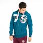 Sudadera Capucha Hargus Azul Hombre