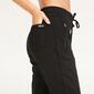 FILA Pantalón Largo Felpa Negro Mujer