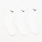NIKE Calcetines Blanco Unisex
