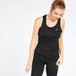 Camiseta Running Tirantes Asics Negra Mujer