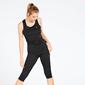 Camiseta Running Tirantes Asics Negra Mujer