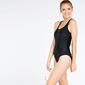 Bañador Natación Mujer Paraqua Negro Coral