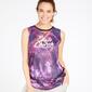Camiseta Tirantes Morada Mujer Silver Stamps