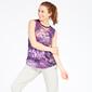 Camiseta Tirantes Morada Mujer Silver Stamps