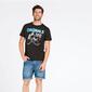 Camiseta Negra Niño Up Stamps
