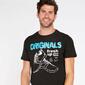Camiseta Negra Niño Up Stamps