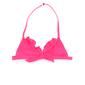 Top Bikini Triángulos Volantes Niña Up Rosa