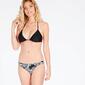 Braga Bikini Floral Negro Mujer Up