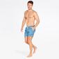 Bañador Corto Vichy Azul Marino Hombre Silver