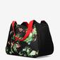 Bolso Playa Fucsia Negro Silver